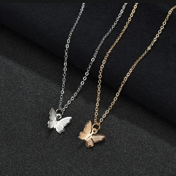 Butterfly Necklace Pendant Cute Necklaces